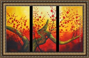 Those Blossoms You Gave So Freely 1 Framed Paintings - CPB0420 by Chinese Plum Blossom