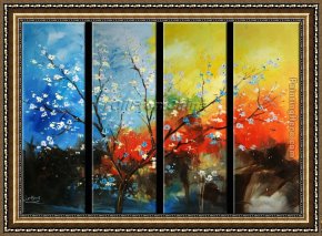 Those Blossoms You Gave So Freely 1 Framed Paintings - CPB0422 by Chinese Plum Blossom