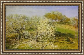 Springtime Framed Paintings - Springtime 1 by Claude Monet