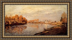 Argenteuil Framed Paintings - The Seine At Argenteuil I by Claude Monet