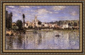 Summer Framed Paintings - Vetheuil In Summer by Claude Monet