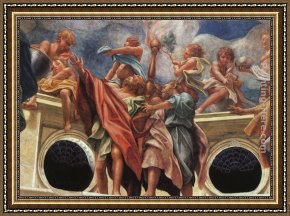Assumption of The Virgin, Detail of The Apostles Framed Paintings - Assumption of the Virgin, detail of the Apostles by Correggio