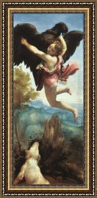 Ganymede Framed Paintings - Ganymede by Correggio
