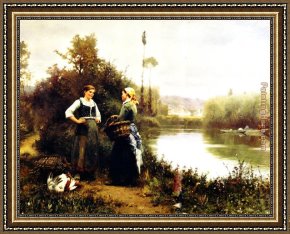 The Slave Market Framed Paintings - On the Way to Market by Daniel Ridgway Knight