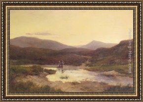 Return Framed Paintings - Return From the Moor by David Bates