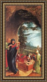 Entombment Framed Paintings - The Entombment by Denys van Alsloot