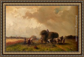 Times Framed Paintings - Harvest Time by Desire Thomassin