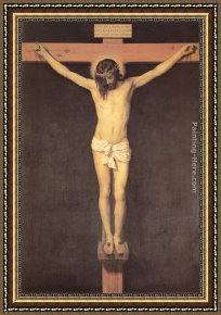 Cross in The Wilderness Framed Paintings - Christ on the Cross by Diego Rodriguez de Silva Velazquez
