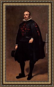 Diego Rodriguez De Silva Velazquez Framed Paintings - Portrait by Diego Rodriguez de Silva Velazquez