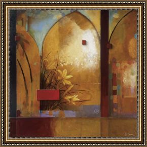 Exotic Floral II Framed Paintings - Exotic Journey by Don Li-Leger