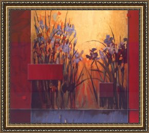 Sunrise Framed Paintings - Iris Sunrise by Don Li-Leger