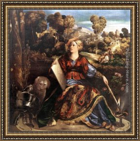 Dosso Dossi Framed Paintings - Circe (or Melissa) by Dosso Dossi