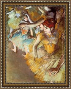 Ballet Framed Paintings - Ballet Dancers on the Stage by Edgar Degas