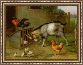Departure to The Hunt Framed Paintings - The Intruder by Edgar Hunt
