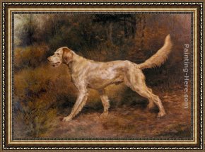 Old English Pheasant Framed Paintings - Commissioner, A Champion English Setter by Edmund Henry Osthaus