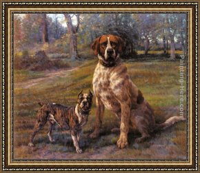 Friends Framed Paintings - Good Friends by Edmund Henry Osthaus