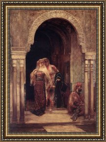 Wilhelm Velten Framed Paintings - The Fugitives by Edouard Frederic Wilhelm Richter