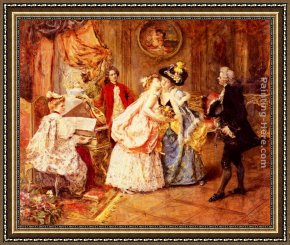 Arrival Framed Paintings - The Arrival by Eduardo Leon Garrido