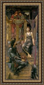 The King And The Beggar-maid Framed Paintings - King Cophetua and the Beggar Maid by Edward Burne-Jones