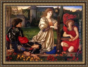 Edward Burne-jones Framed Paintings - Le Chant d'Amour by Edward Burne-Jones
