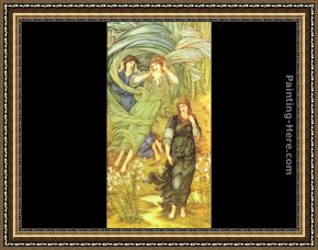 Edward Burne-jones Framed Paintings - Sponsa de Libano by Edward Burne-Jones