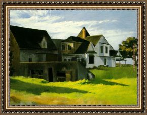 Edward Stott Framed Paintings - Cape Cod Afternoon by Edward Hopper