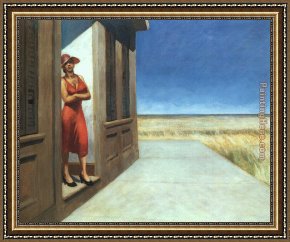 Edward Stott Framed Paintings - Carolina Morning by Edward Hopper