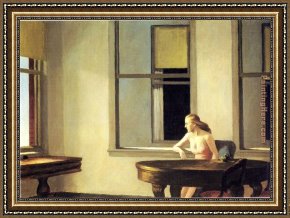 Edward Burne-jones Framed Paintings - City Sunlight by Edward Hopper