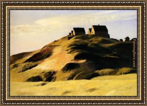 Corn Festival, (la Fiesta Del Maiz) Framed Paintings - Corn Hill Truro Cape Cod by Edward Hopper