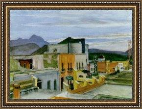 Edward Stott Framed Paintings - El Palacio by Edward Hopper