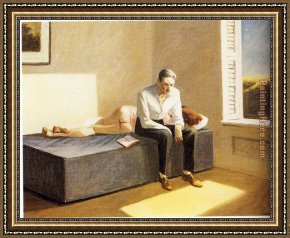 Edward Stott Framed Paintings - Excursion into Philosophy by Edward Hopper