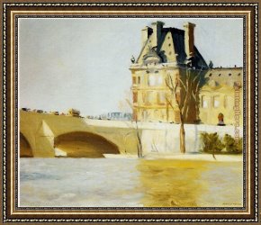 Le Vertige, Idylle Framed Paintings - Les Pont Royal by Edward Hopper