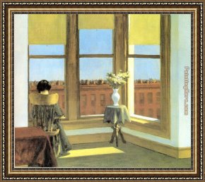 Edward Stott Framed Paintings - Room in Brooklyn by Edward Hopper