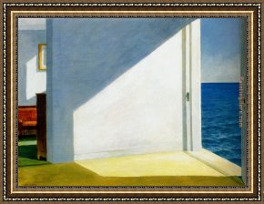 Edward Stott Framed Paintings - Rooms by the sea by Edward Hopper