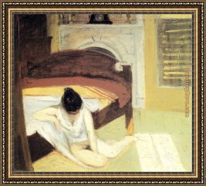 Edward Stott Framed Paintings - Summer Interior by Edward Hopper