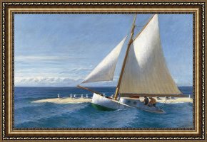 Edward Hopper Framed Paintings - The Martha McKeen of Wellfleet by Edward Hopper