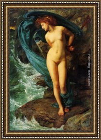 Perseus Frees Andromeda Framed Paintings - Andromeda by Edward John Poynter