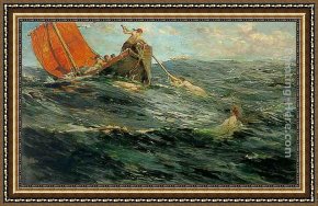 The Martyrdom of St. Matthew Framed Paintings - The Sirens by Edward Matthew Hale