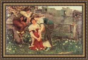 The Martyrdom of St. Matthew Framed Paintings - The Three Princesses by Edward Matthew Hale