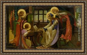 Saint Cecilia Framed Paintings - Saint Cecilia by Edward Reginald Frampton