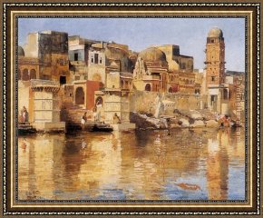 Edwin Framed Paintings - Muttra by Edwin Lord Weeks