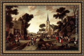 Nicolaes Woutersz Van Der Meer Framed Paintings - The Fair by Egbert van der Poel