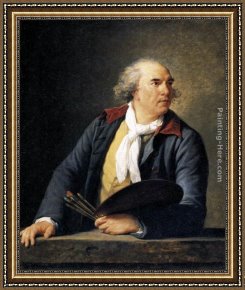 Hubert Robert Framed Paintings - Hubert Robert, Artist by Elisabeth Louise Vigee-Le Brun