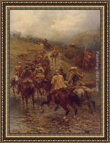 The Rescue Framed Paintings - To The Rescue by Ernest Crofts