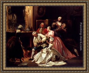 Making Framed Paintings - Making Crepes by Eugene Pierre Francois Giraud