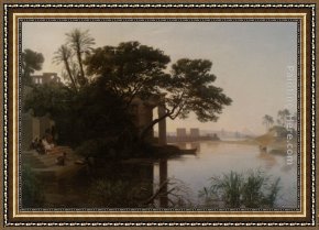 Moses Framed Paintings - The Finding of Moses by Eugene Pierre Francois Giraud