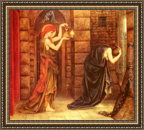 Morgan Framed Paintings - Hope in the Prison of Despair by Evelyn de Morgan