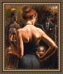 The Era of The Red Guards Framed Paintings - Girl with Red Hair by Fabian Perez