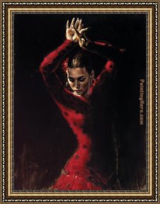 Fabian Perez Framed Paintings - Lunaresnegros ii by Fabian Perez