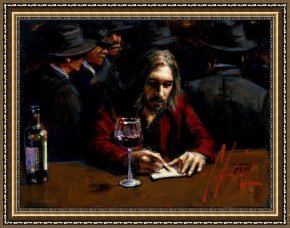 Buena Vista Bar Framed Paintings - Man at the Bar II by Fabian Perez